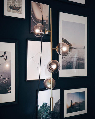 Erevia Brass & Glass Pendant Light