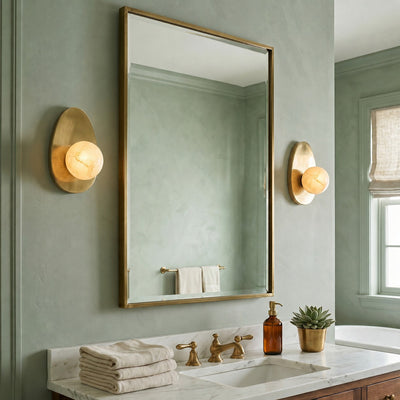 Orlisse Alabaster Wall Sconce