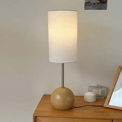 Sylivira Wooden Sphere Table Lamp
