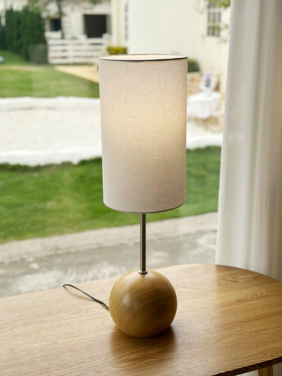 Sylivira Wooden Sphere Table Lamp