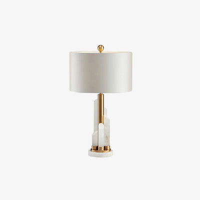 Olvenor Cylindrical Alabaster Table Lamp