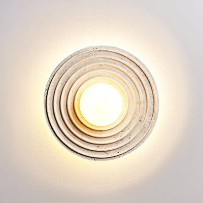 Zelirara Concentric Travertine Wall Light