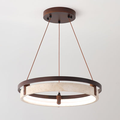 Veraearae Travertine Pendant Light - Neutral Decor