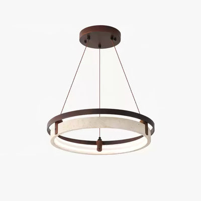 Veraearae Travertine Pendant Light - Neutral Decor