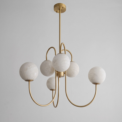 Greshford Alabaster Globe Chandelier