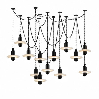 Hadrian Orbital Drift Chain Chandelier