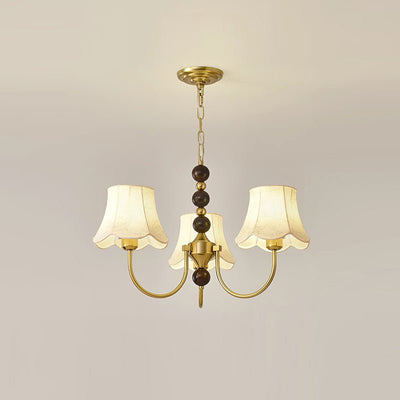 Orchid Chandelier Fabric Golden
