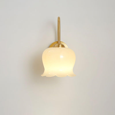 Avcarora Premium Nordic Art Brass Glass Wall Lamp