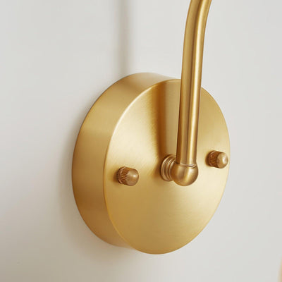 Avcarora Premium Nordic Art Brass Glass Wall Lamp
