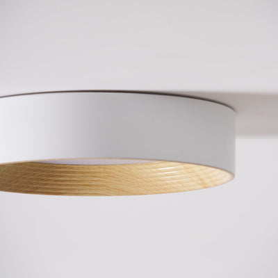 Elvirelle Ceiling Lamp Wood Ring Minimalist Adjustable