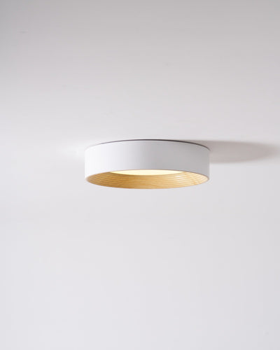 Elvirelle Ceiling Lamp Wood Ring Minimalist Adjustable