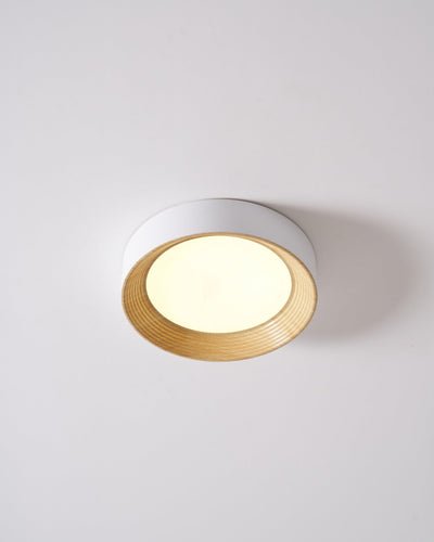 Elvirelle Ceiling Lamp Wood Ring Minimalist Adjustable
