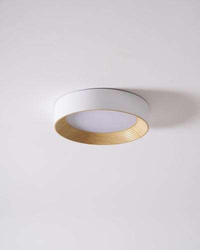 Elvirelle Ceiling Lamp Wood Ring Minimalist Adjustable