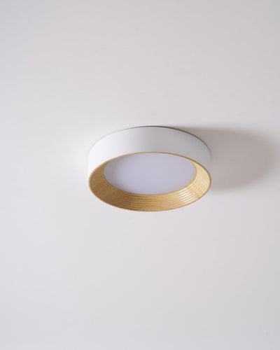 Elvirelle Ceiling Lamp Wood Ring Minimalist Adjustable