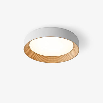 Elvirelle Ceiling Lamp Wood Ring Minimalist Adjustable
