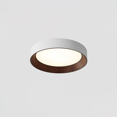 Elvirelle Ceiling Lamp Wood Ring Minimalist Adjustable