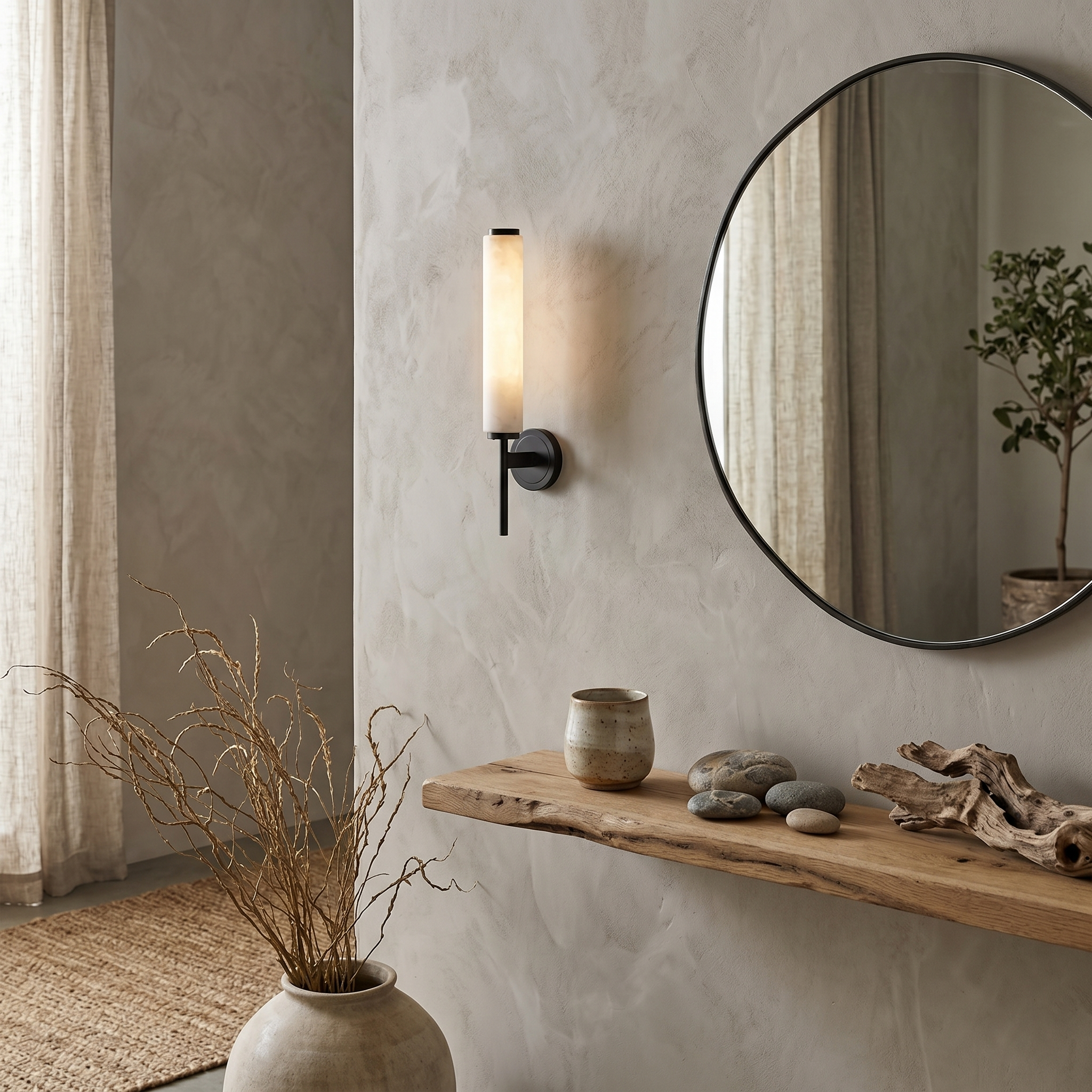 Orinley Alabaster Indoor Wall Light