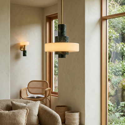 Mercury Green Marble Pendant Lamp