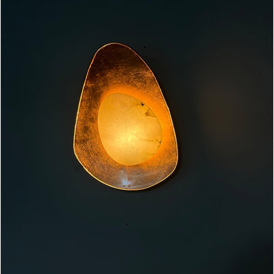 Tenbryn Organic Gilded Pebble Alabaster Sconce