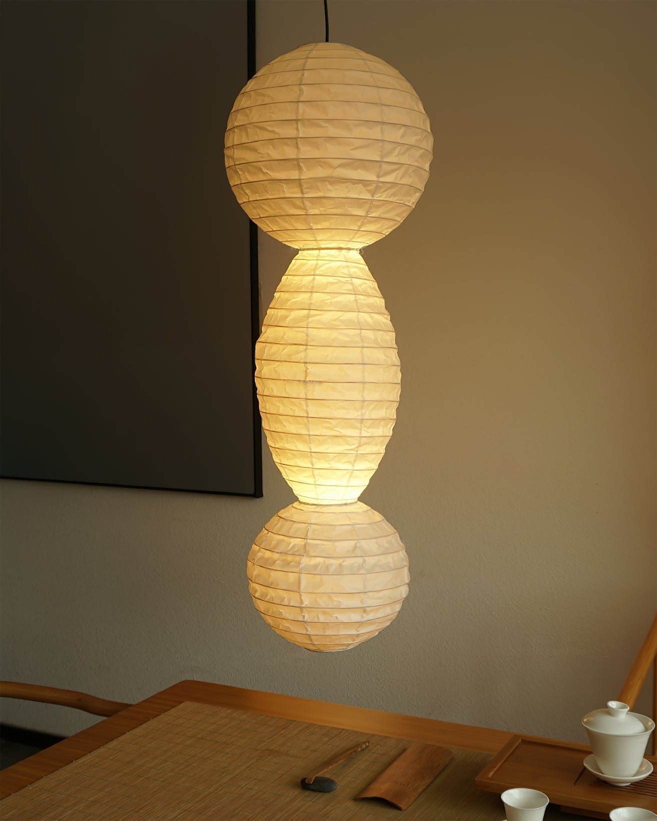Elthayra Natural Series Bamboo Lantern Pendant Lamp