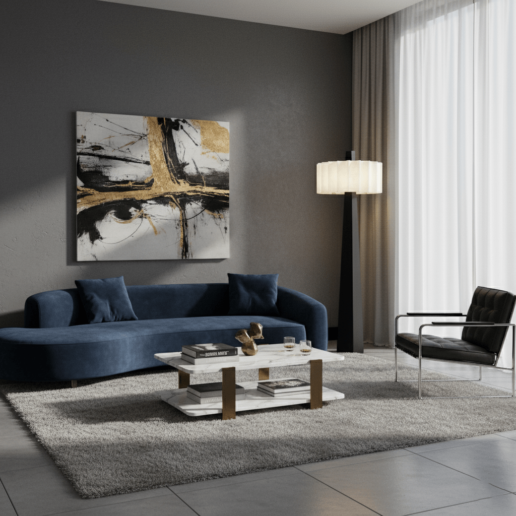 Nivalena Alabaster Pleat Floor Lamp