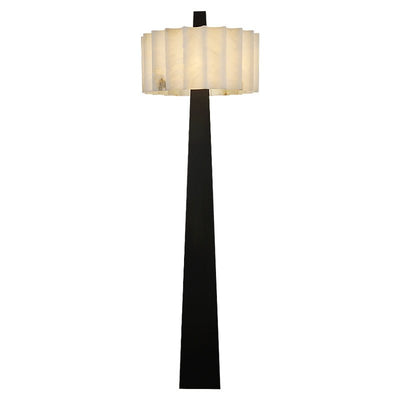Nivalena Alabaster Pleat Floor Lamp