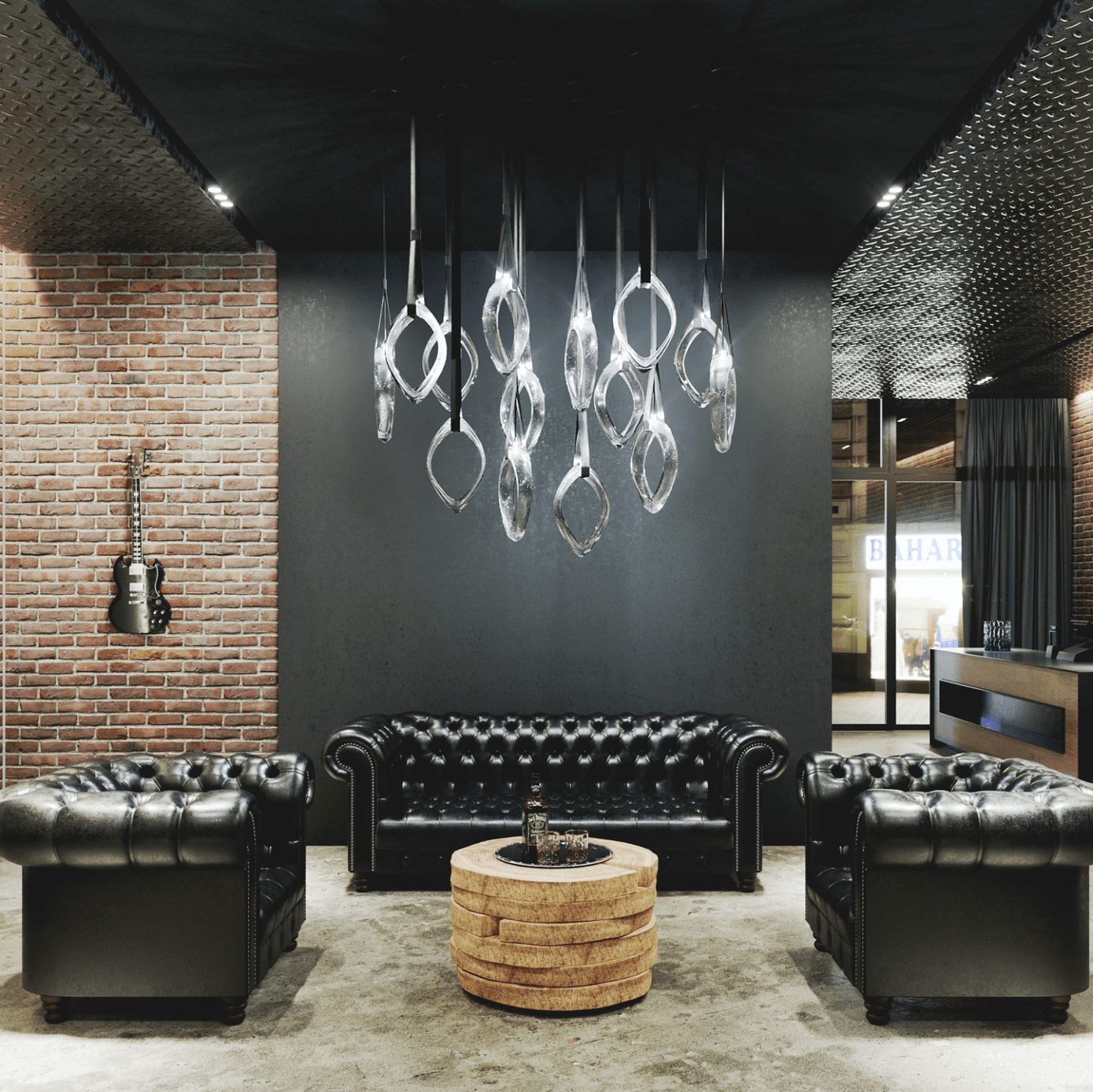 Ivvyne Modern Glass Chandelier