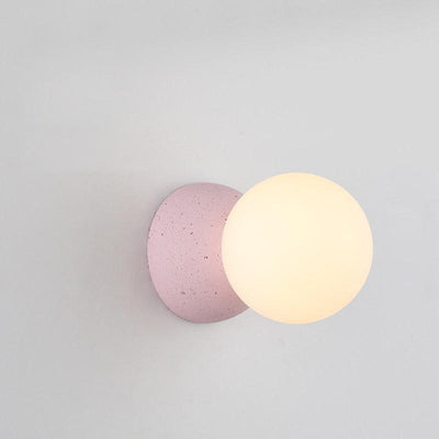Eirinise Wall Lamp Concrete Opal Glass