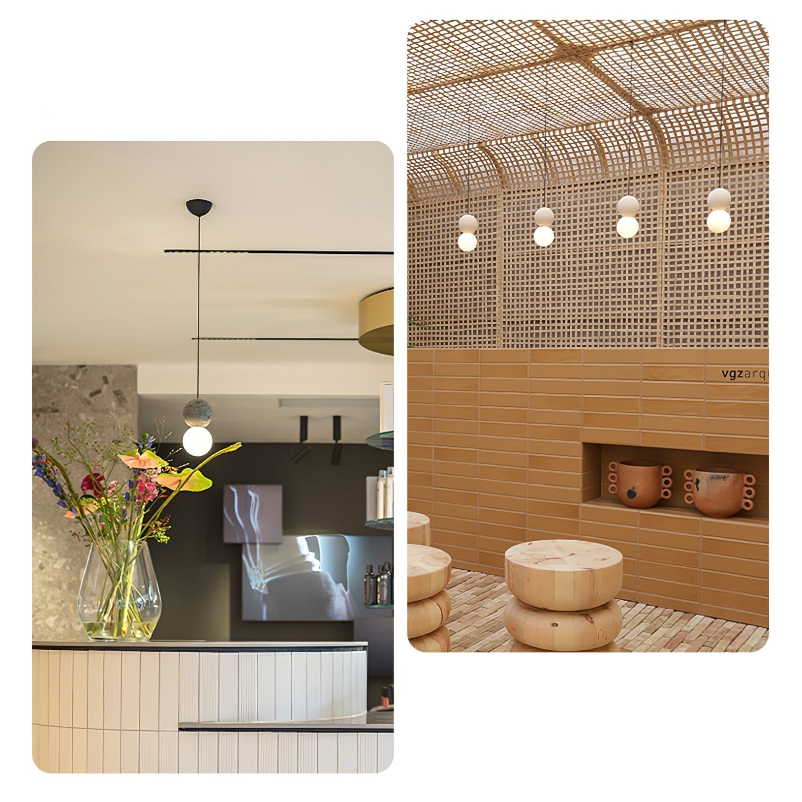 Joss Cement Minimalist Pendant Lamp