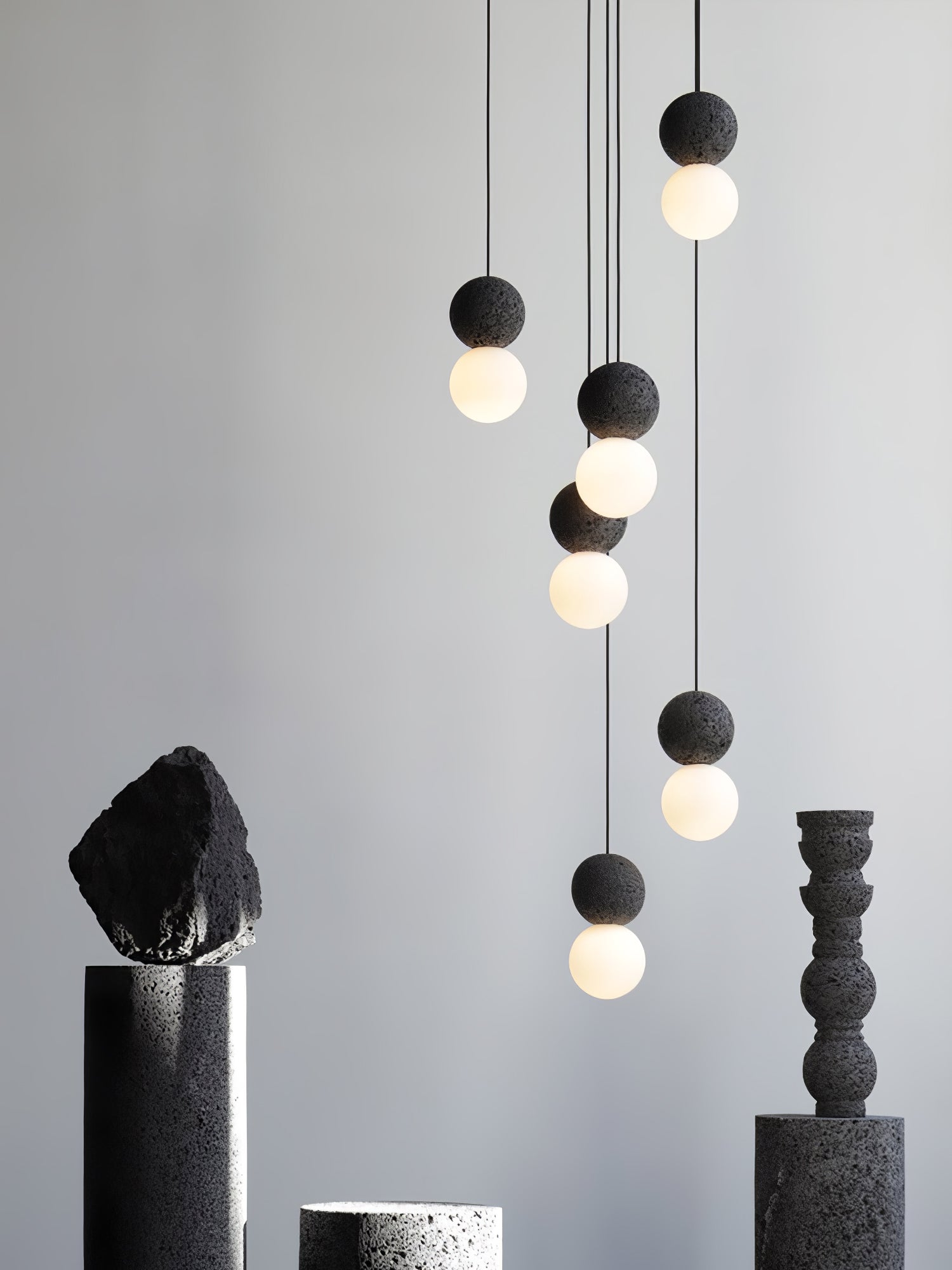 Joss Cement Minimalist Pendant Lamp