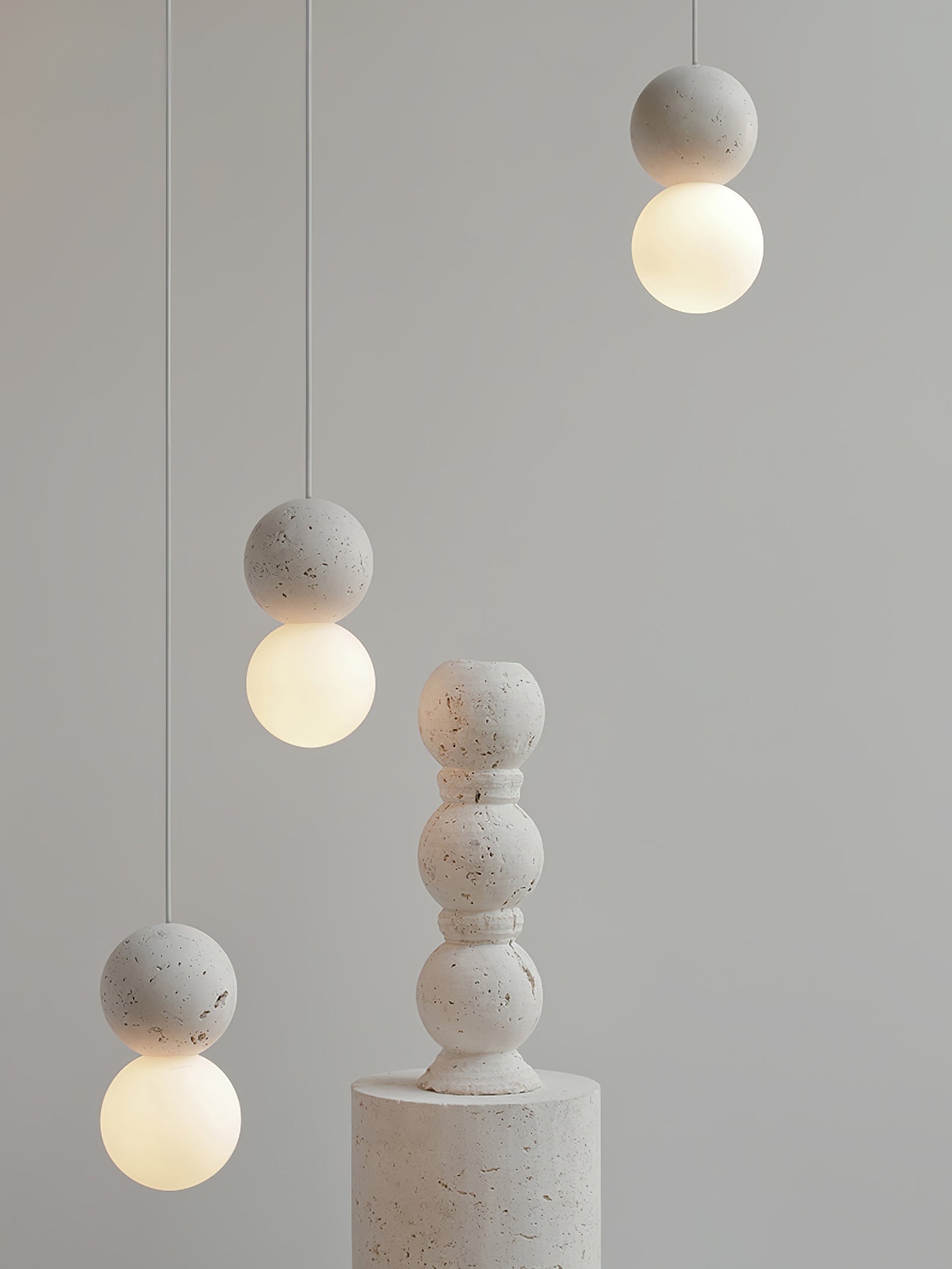 Joss Cement Minimalist Pendant Lamp