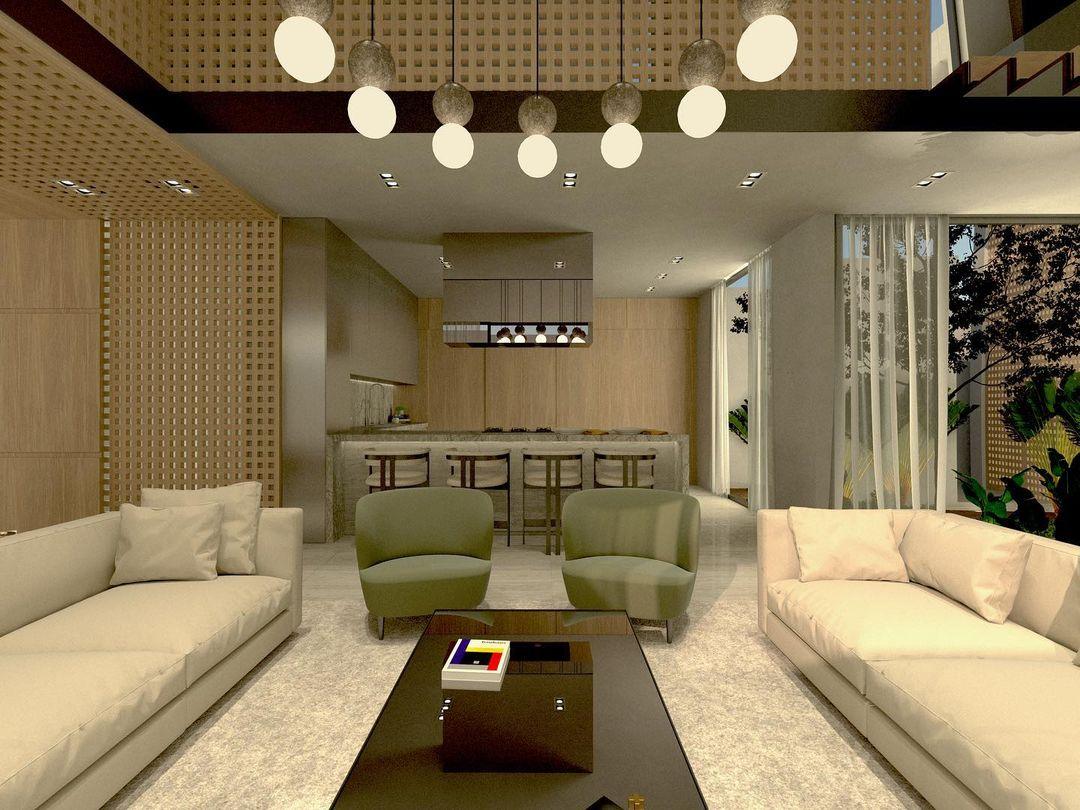 Joss Cement Minimalist Pendant Lamp