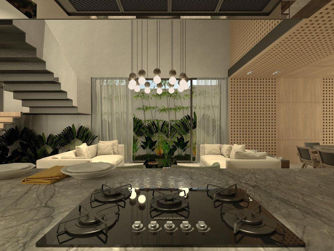 Joss Cement Minimalist Pendant Lamp