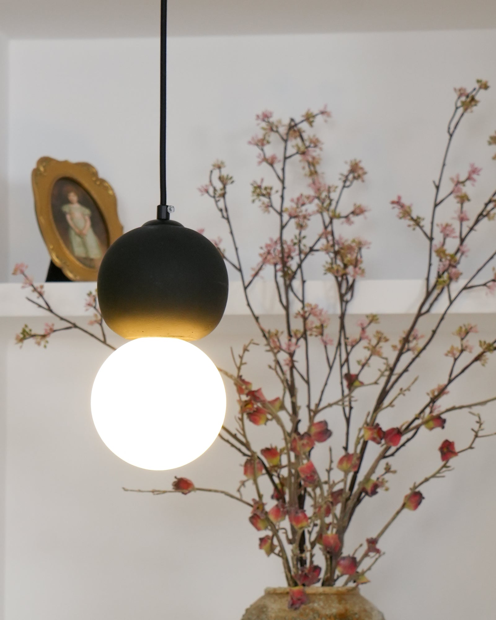 Joss Cement Minimalist Pendant Lamp