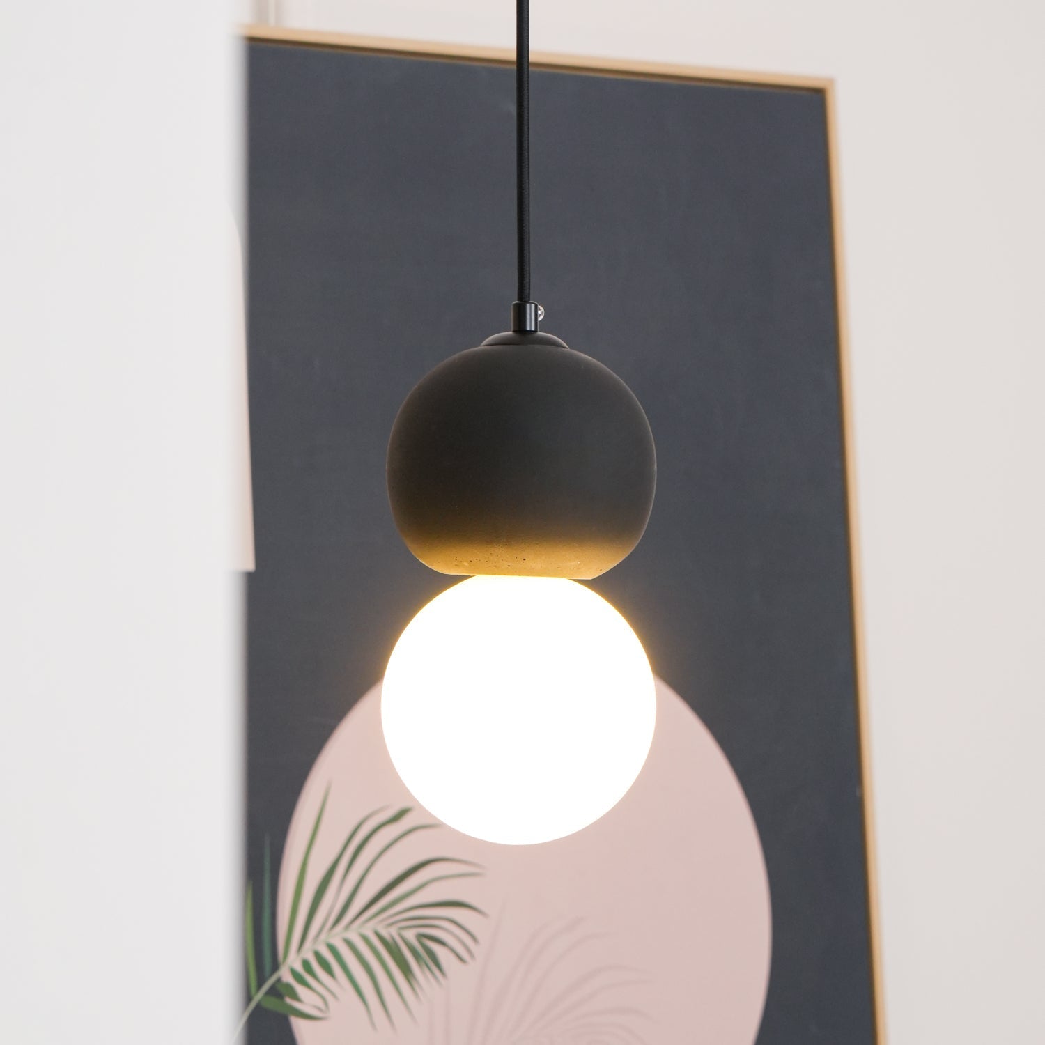 Joss Cement Minimalist Pendant Lamp