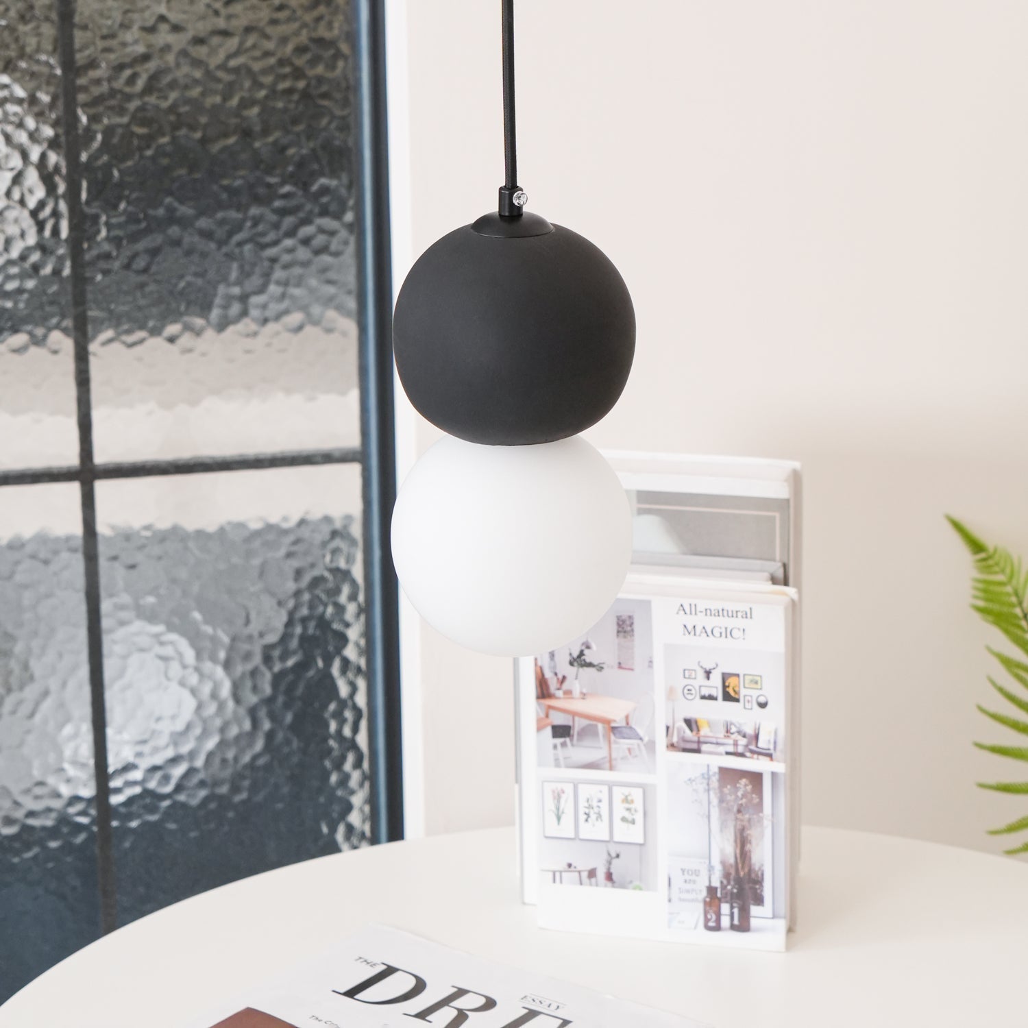 Joss Cement Minimalist Pendant Lamp