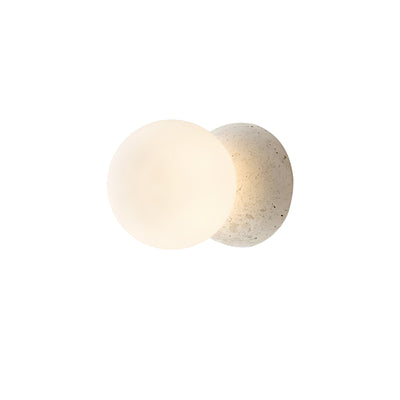 Eirinise Wall Lamp Concrete Opal Glass