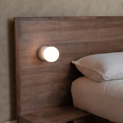 Eirinise Wall Lamp Concrete Opal Glass