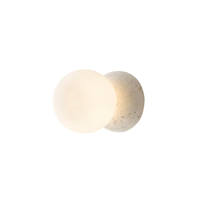 Eirinise Wall Lamp Concrete Opal Glass
