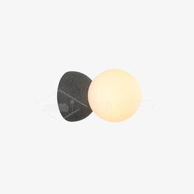 Eirinise Wall Lamp Concrete Opal Glass