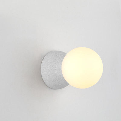 Eirinise Wall Lamp Concrete Opal Glass