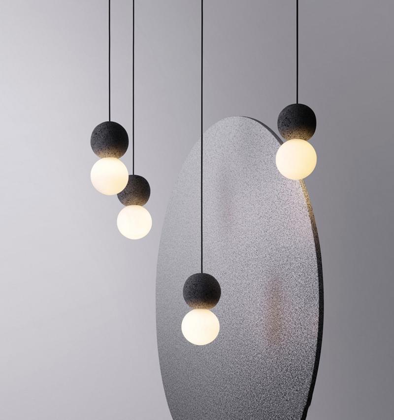 Joss Cement Minimalist Pendant Lamp