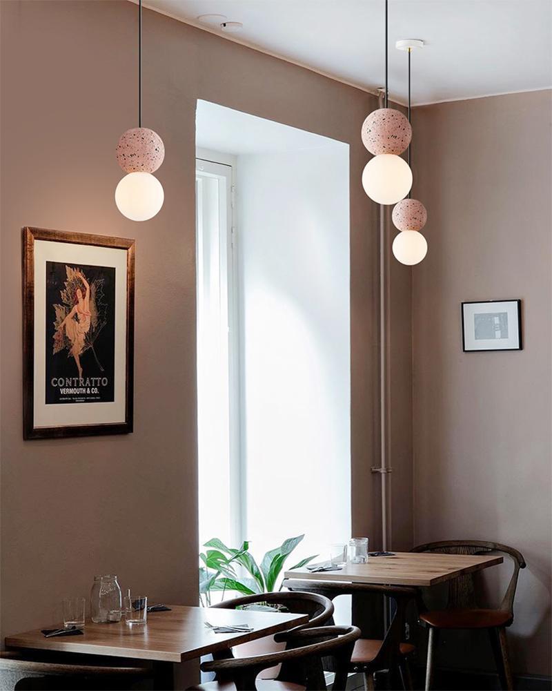 Joss Cement Minimalist Pendant Lamp