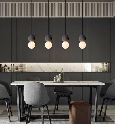 Joss Cement Minimalist Pendant Lamp