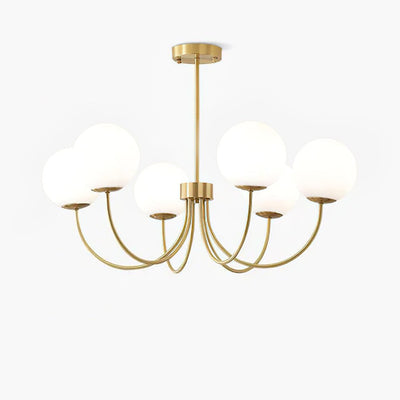 Solalissa Chandelier Orillia Brass Globe Modern