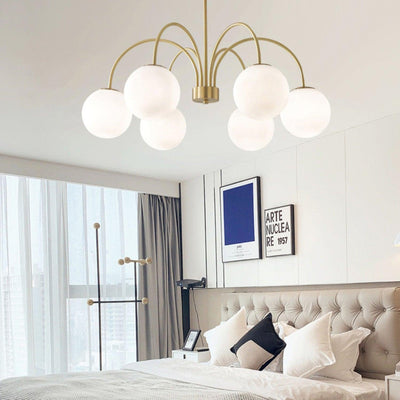Solalissa Chandelier Orillia Brass Globe Modern
