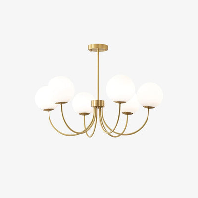Solalissa Chandelier Orillia Brass Globe Modern