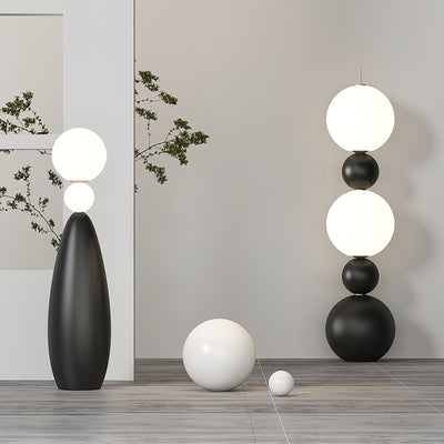 Ervynel Spherical Black Floor Lamp