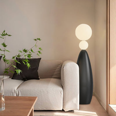 Ervynel Spherical Black Floor Lamp