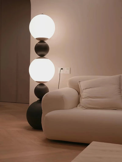 Ervynel Spherical Black Floor Lamp